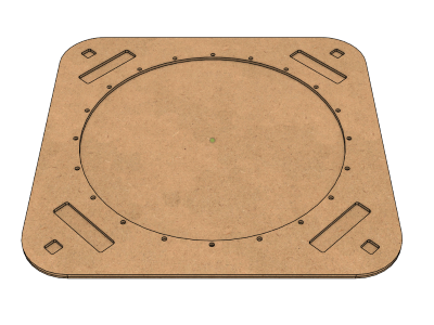 Cluster Arena Fusion bovenaanzicht zoals getekend.